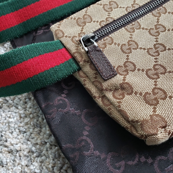 Gucci GG Canvas Double Pocket Mini Bag - Picture 4 of 10